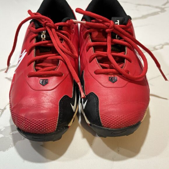 Nike Fast Flex Trout Football Cleats Red Black Boys Size 5.5Y - Picture 5 of 13